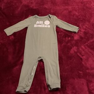 Cat & Jack Green 'All Smiles' Kids Footie